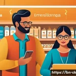 Home 19 옴니채널의 핵심 성공 요인 - A detailed illustration of a seamless omnichannel customer journey for Bengali users, featuring a di...